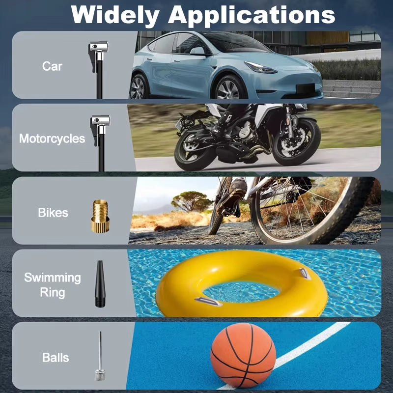 Revora™ Smart Portable Tire Inflator | 150 PSI Wireless Air Compressor