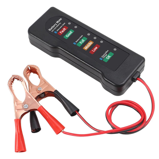 12V Car Battery Tester, Alternator Tester Automotive,Battery Checker, Analyzer to Check Alternator & Battery Charging System