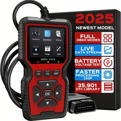 Revora AutoScan V519 - Professional OBD2 Car Diagnostic Scanner