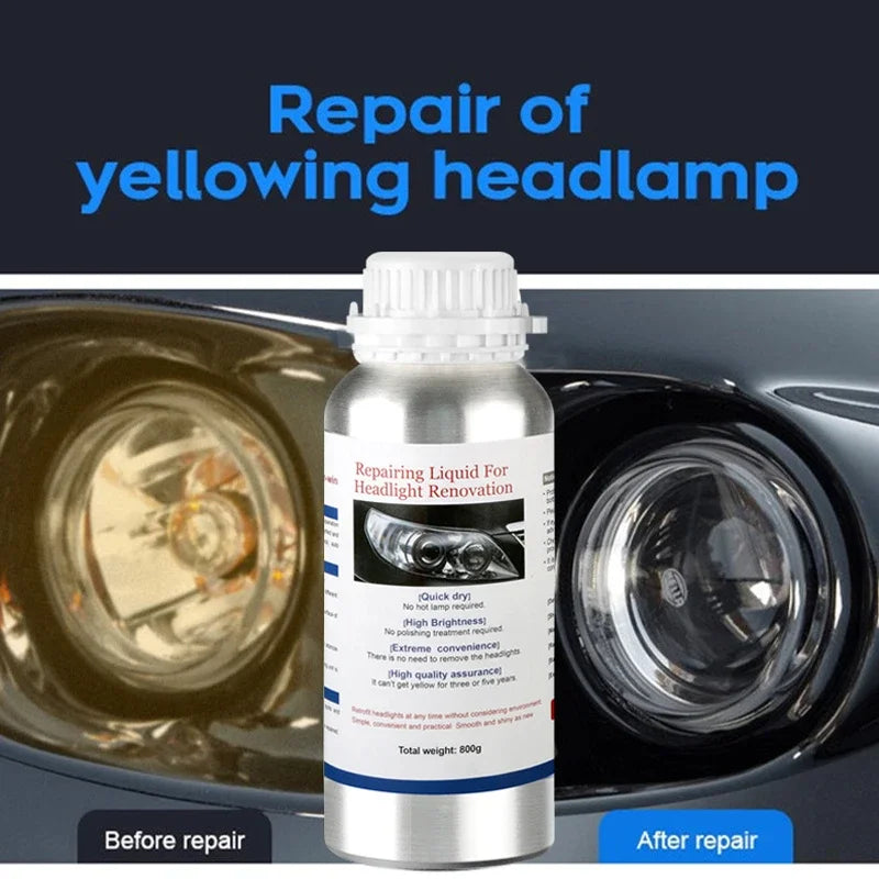 Car Headlight Polish Restoration Kit Automotive Headlight Care Tool Headlight Restoration Set Car Headlight Restoration Liquid
