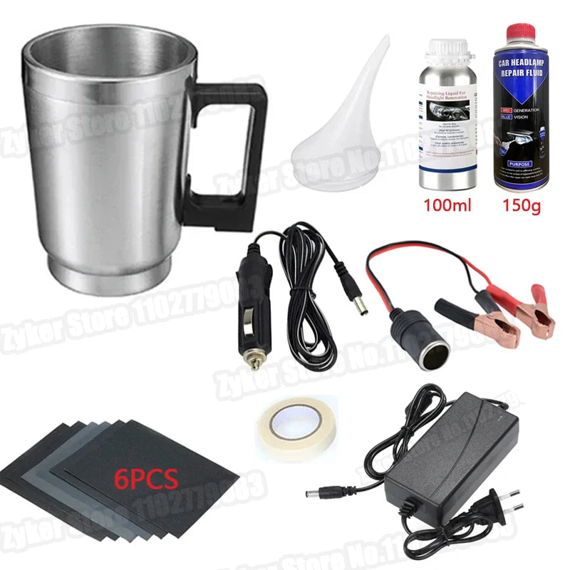 Car Headlight Polish Restoration Kit Automotive Headlight Care Tool Headlight Restoration Set Car Headlight Restoration Liquid