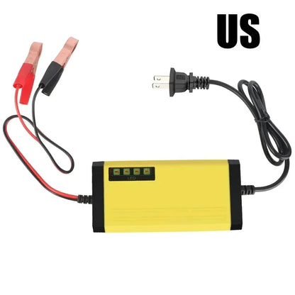 12V Smart Car Battery Charger with Pulse Repair Technology