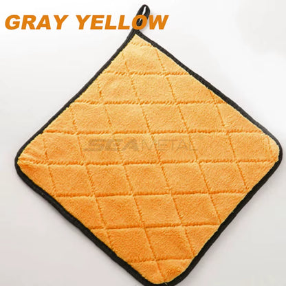 SEAMETAL Ultra Soft 40x40 cm Microfiber Car Wash Towel - 800 GSM Absorbent Cleaning and Drying Cloth with Hemmed Edges