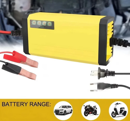 12V Smart Car Battery Charger with Pulse Repair Technology