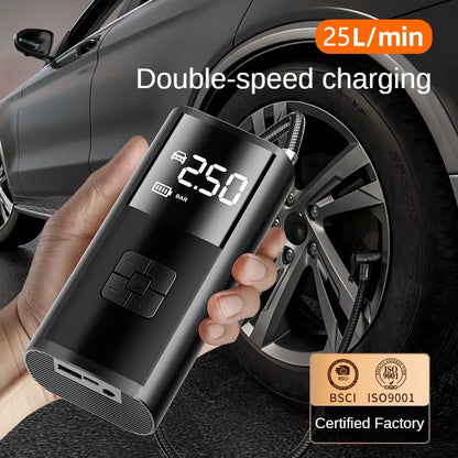Revora™ Smart Portable Tire Inflator | 150 PSI Wireless Air Compressor