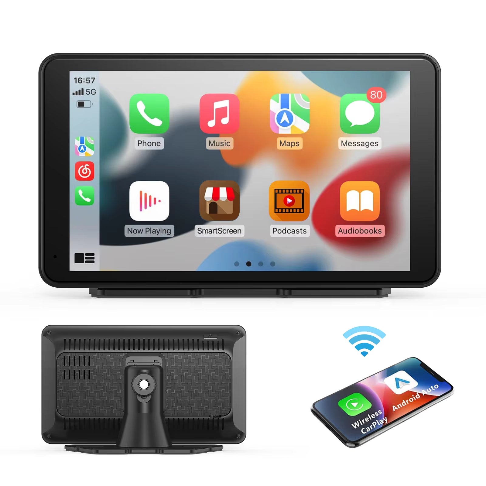 Universal Wireless CarPlay and Android Auto Touchscreen for Vehicles