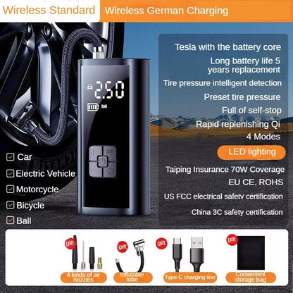 Revora™ Smart Portable Tire Inflator | 150 PSI Wireless Air Compressor