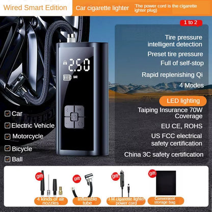 Revora™ Smart Portable Tire Inflator | 150 PSI Wireless Air Compressor