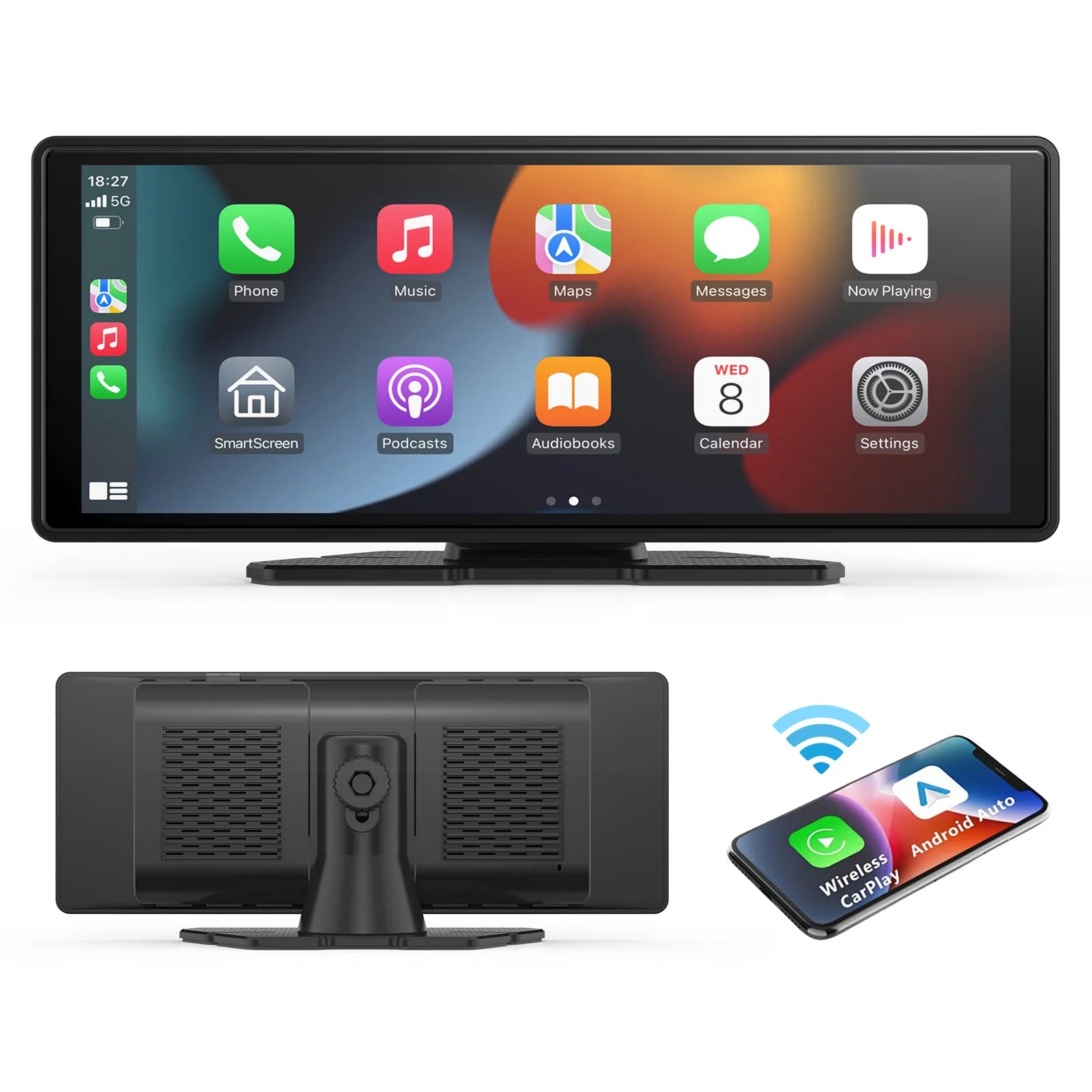 Universal Wireless CarPlay and Android Auto Touchscreen for Vehicles