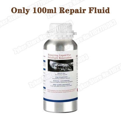 Car Headlight Polish Restoration Kit Automotive Headlight Care Tool Headlight Restoration Set Car Headlight Restoration Liquid